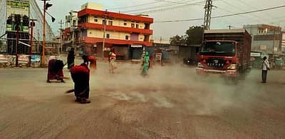 Illegal sand transport continues unabated in Devadurga, roads damaged