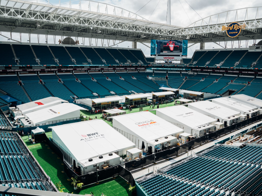 Miami stadium races from F1 to soccer