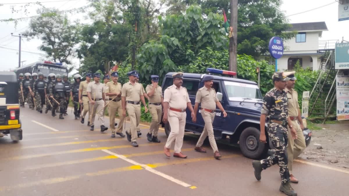Police patrol in Puttur, widespread bandh for peace and security