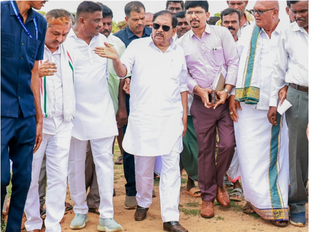DCM Parameshwara assures farmers of government drought relief