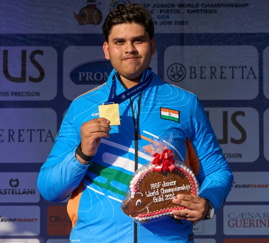 Sameer wins gold medal for rapid fire pistol