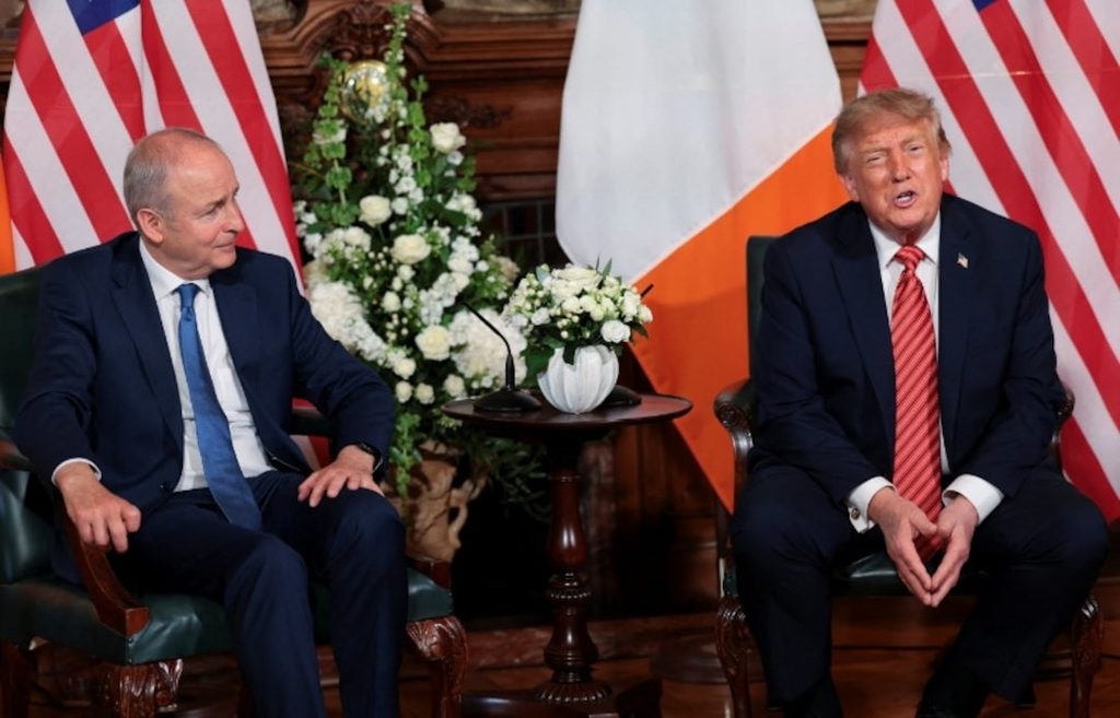 'Love' to see a united Ireland: Trump