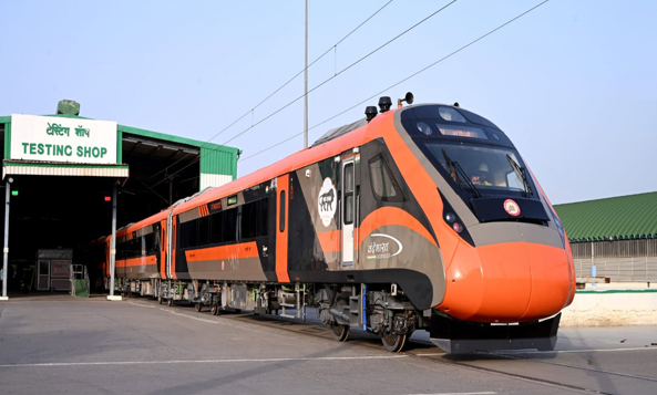 MCF Raebareli rolls out first Vande Bharat trainset