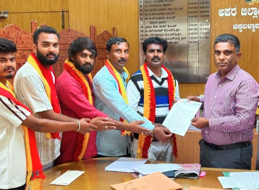 Kannada Sena protests Cauvery water release to Tamil Nadu