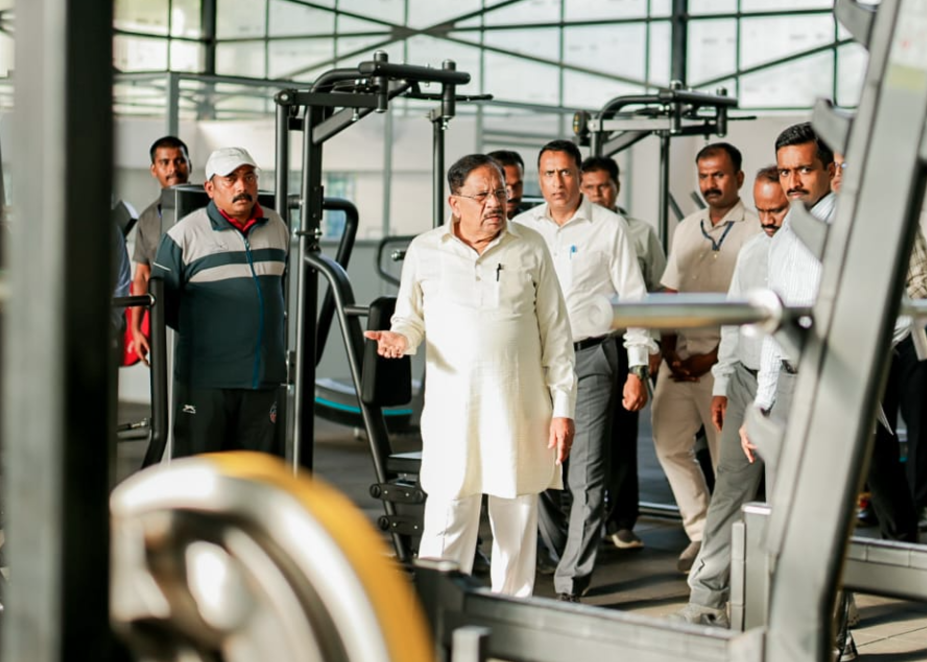 Parameshwara inspects athlete facilities, calls for upgrades