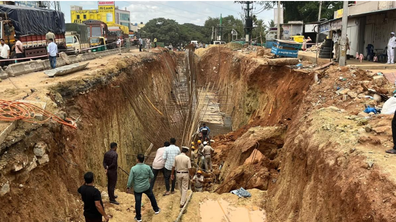 Two workers killed in Bengaluru underpass cave-in