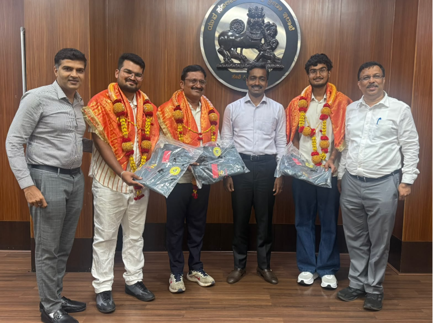 Rotti family honoured for J&K-Kanyakumari cycling feat