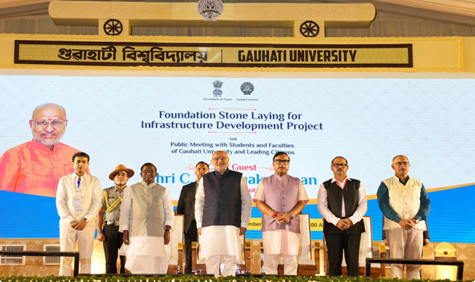 V-P lays foundation stone for ₹110 crore university projects