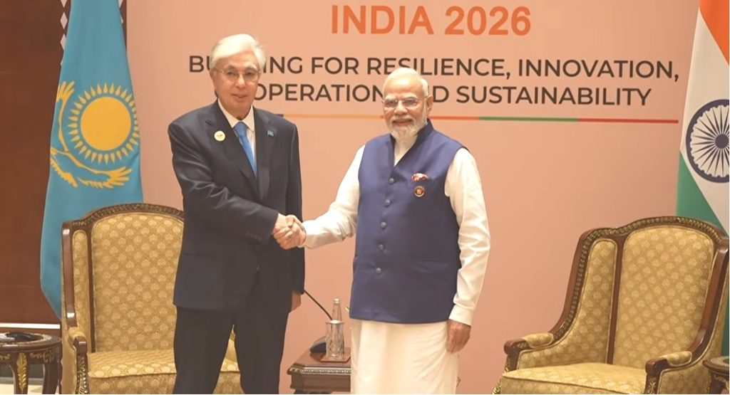 Modi meets Kazakhstan Prez Tokayev